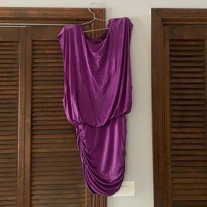 BCBGMAXAZRIA sz md mini cinch dress purple